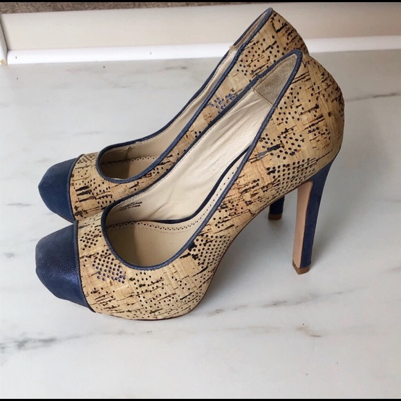 Pour La Victoire Gianna Cork Heels Size 6 M - Picture 3 of 8